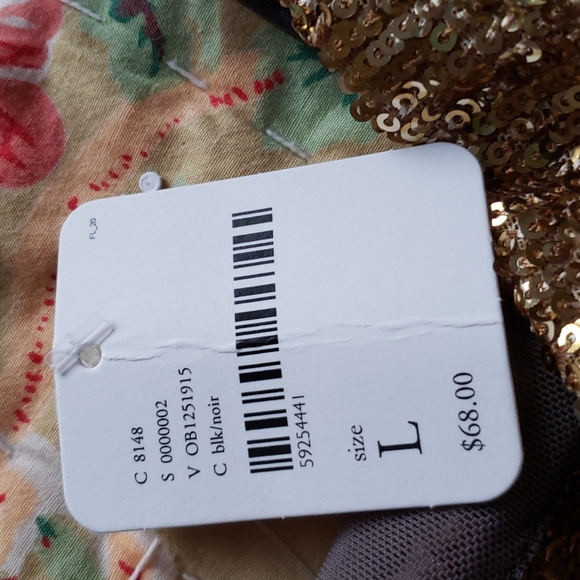 Free People Stop & Stare Black Sequin Cami S,M,L - Picture 8 of 11